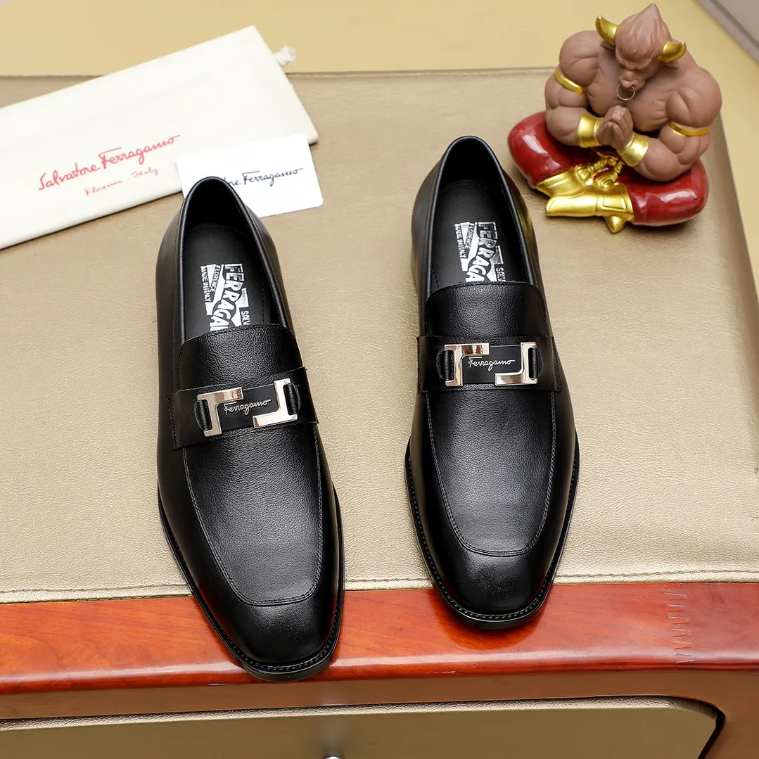 Men's shoes💰460🕷🕷[Ferragamo] Ferragamo's top men's business leather shoes💯Original copy of the official website, the upper is made of imported official website 1:1 material🍁Italian imported cowhide🇮🇹Imported cowhide lining. It’s definitely not made with ordinary craftsmanship, it’s the model used by celebrities! The factory’s craftsmanship is designed to create the most perfect shoes for trendy men! Colors available! Code number 38-44 (45.46 customized)......